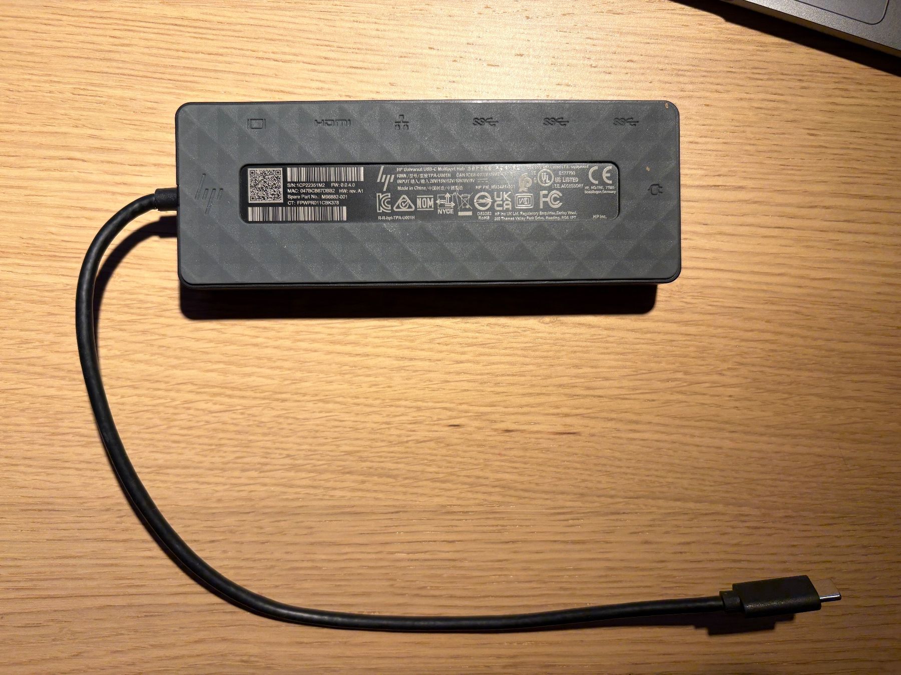 Hewlett Packard Hubs & Switches: HP USB-C Multiport Hub – D'occasion à Bremgarten b. Bern par huegli00 1