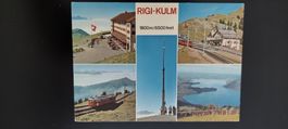 Rigi-Kulm Ansichtskarte, gelaufen, mit Briefmarken, 1972