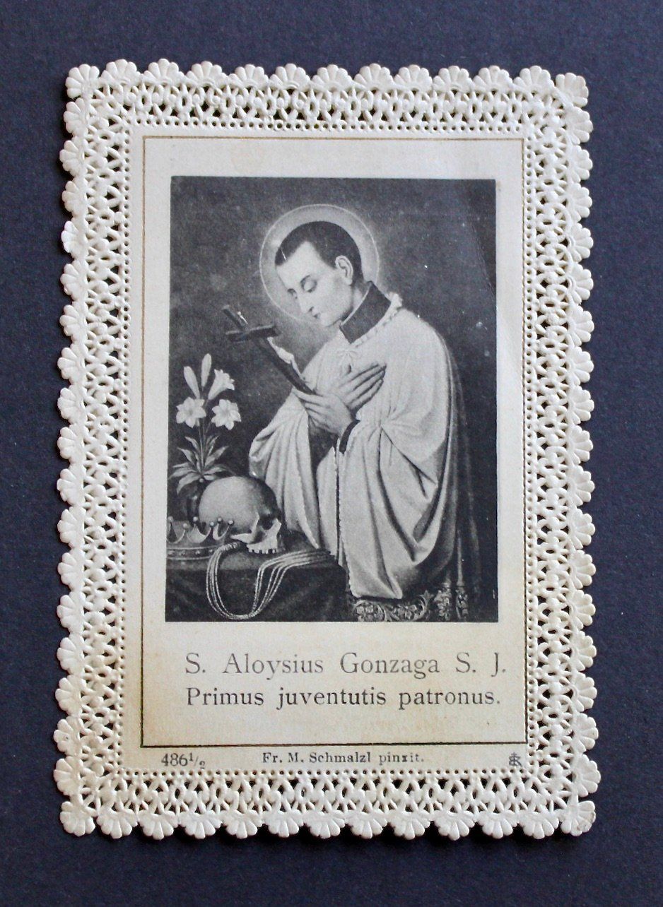 Incisioni: 4 ANDACHTSBILDER, SPITZENBILDER, UM 1900. – Usato da Grandcour venduto da Flowerstyle 2