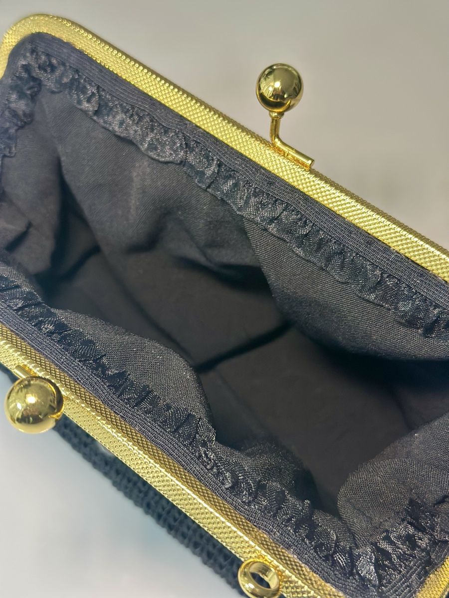 Sonstiges Uhren Zubehör: Black Beaded Bag with Gold Chain Strap – Neu und originalverpackt aus Oftringen von Eylem79 3