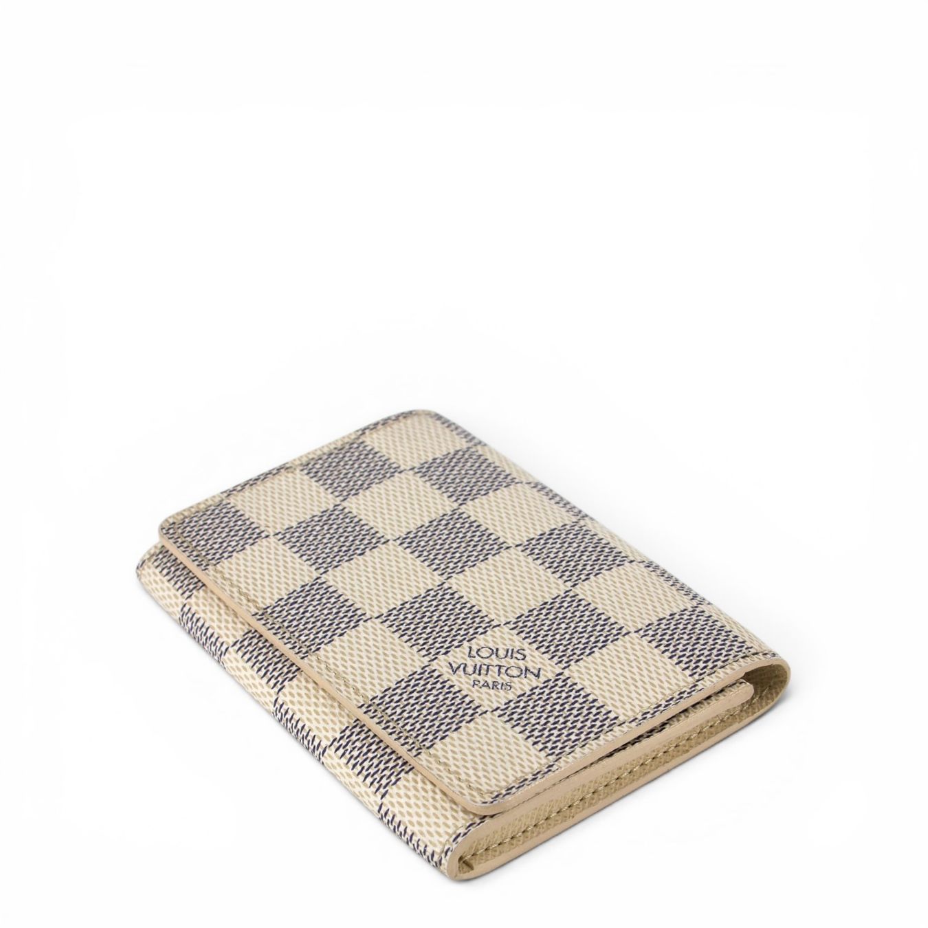 Louis Vuitton Portafogli: Louis Vuitton Envelope carte de visite Damier Azur – Usato da Binningen venduto da Designerlabels 5
