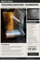 Teigauswalzmaschine Resto Italia SPR30 gebraucht wie neu