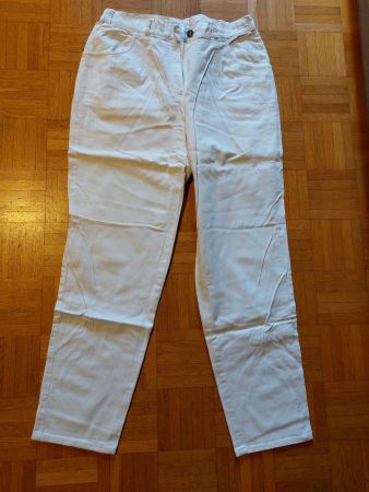 Jeans / Hose, weiss, Grösse 21