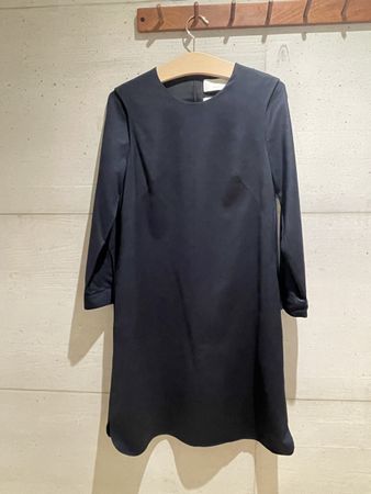 Hugo Boss Wool Dress, Size 34, Navy, long sleeve, classic