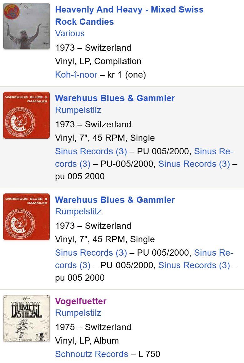 Dischi in vinile: kleine schweizer Rock Sammlung - Vinyl – Usato da Worblaufen venduto da Maeder14B 9