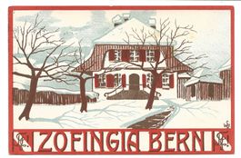 Studentenkarte - Zofingia Bern - Zirkel - Litho - 1913