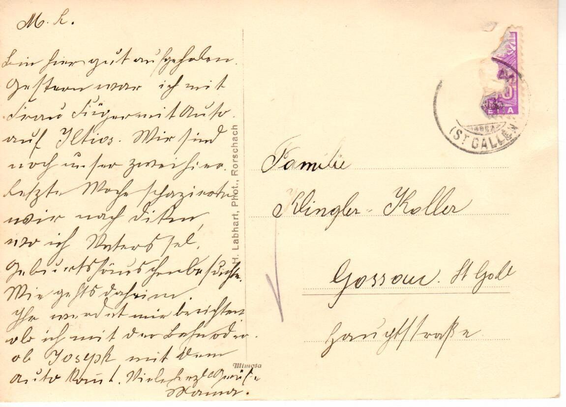 Cartoline postali: Hotel Rotenstein - Stein Toggenburg – Usato da Wolhusen venduto da Curver9 1