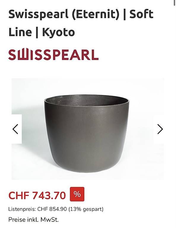 Vasi per fiori: Pot ethernit / Swiss pearl  – Usato da Satigny venduto da joh_z65l 1