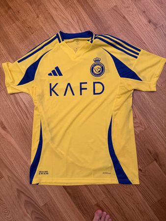 Adidas Al Nassr Jersey Yellow Blue Size M Slim Fit