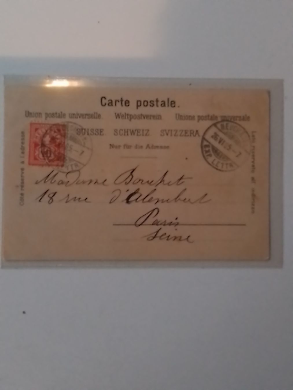 Ansichtskarten: 2 AK Neuchatel 1897/1905 – Gebraucht aus Eptingen von Dreierhoefli 3