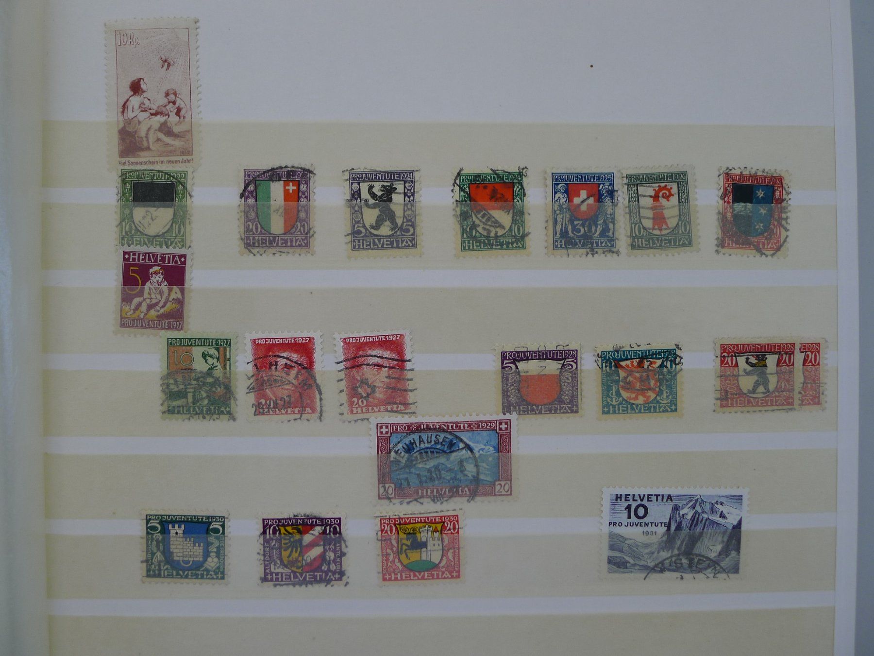 Alle Briefmarken: 1882-2007, Sammlernachlass in 6 Alben ab Stehende. FUNDGRUBE – Gebraucht aus Sursee von Luzernerraute 7