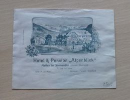 Ilust. Brief ++ Hotel Pension Alpenblick
