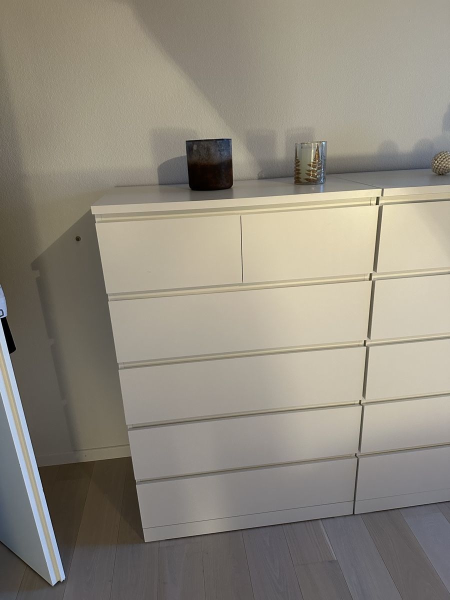 praktische IKEA Malm Kommode mit sechs Schubladen (weiss) (Gebraucht) in Meilen für CHF 28 – nur Abholung auf Ricardo kaufen