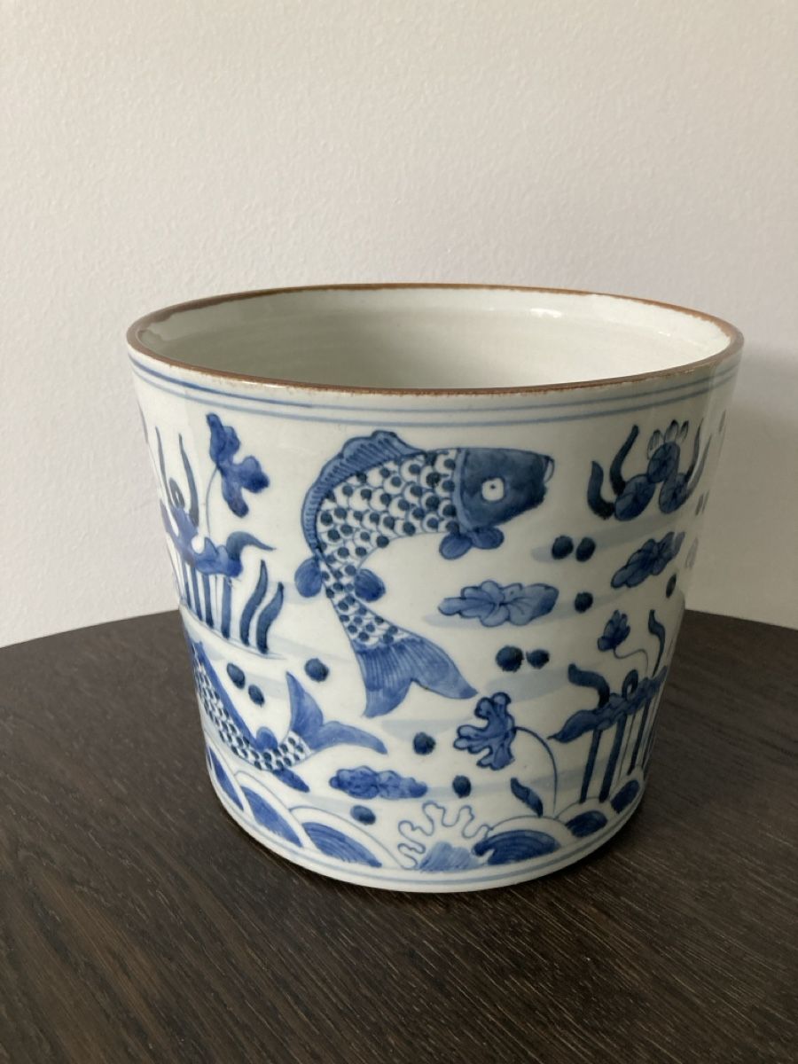 Vasi per fiori: Wunderbarer Übertopf Cachepot, China, D 21 cm, H 17 cm – Usato da Zürich venduto da kostbares