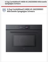 V-Zug CombiMiwelle V4000 45 Schwarz Glas 44 L