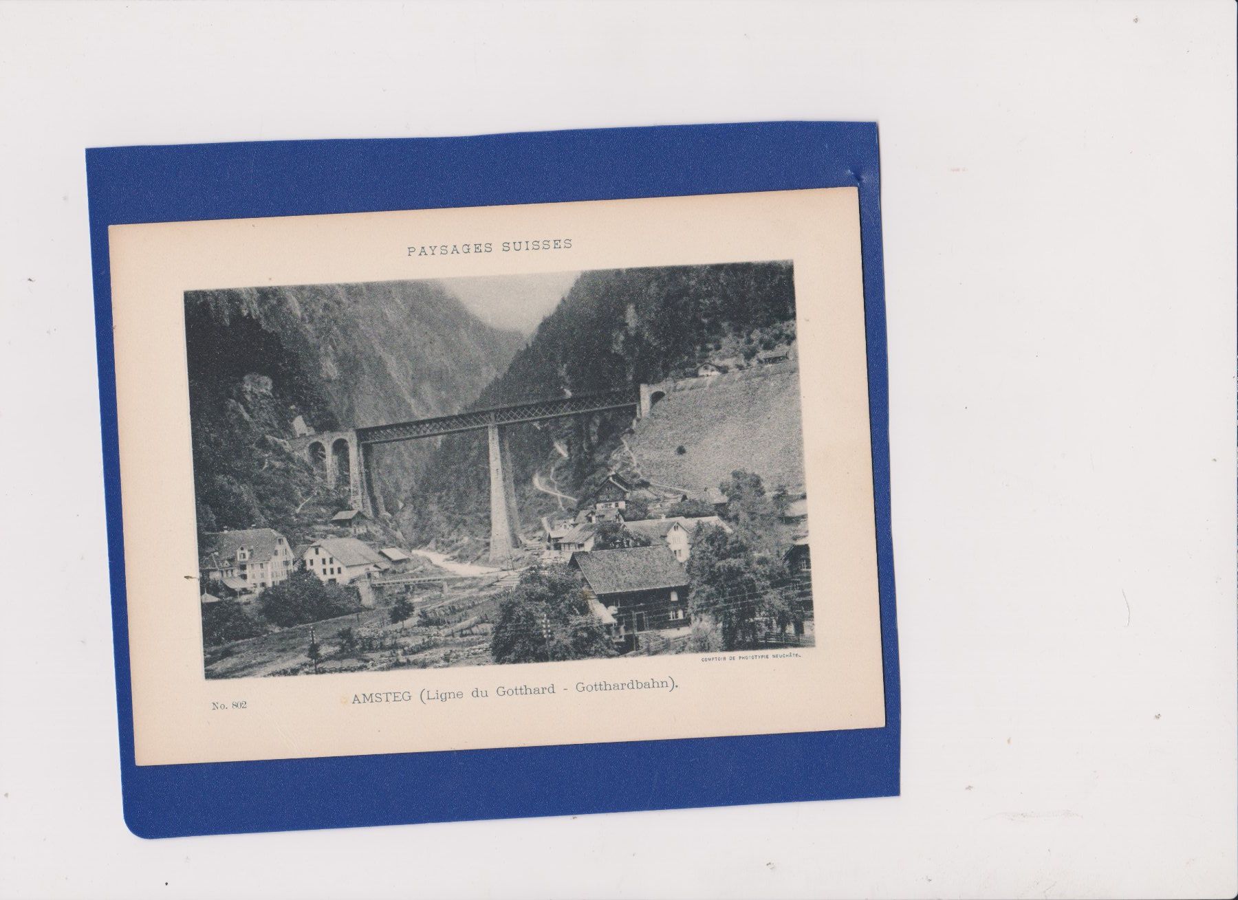 Cartoline postali: image / AK Amsteg - Gotthardbahn – Usato da Bex venduto da Canouille