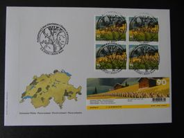 4er Block Naturpark Beverin  AgTg 5.5.22 Vollstempel  ZN1908