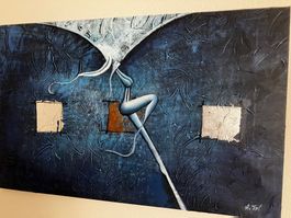 Original Gemälde 49x99 cm.