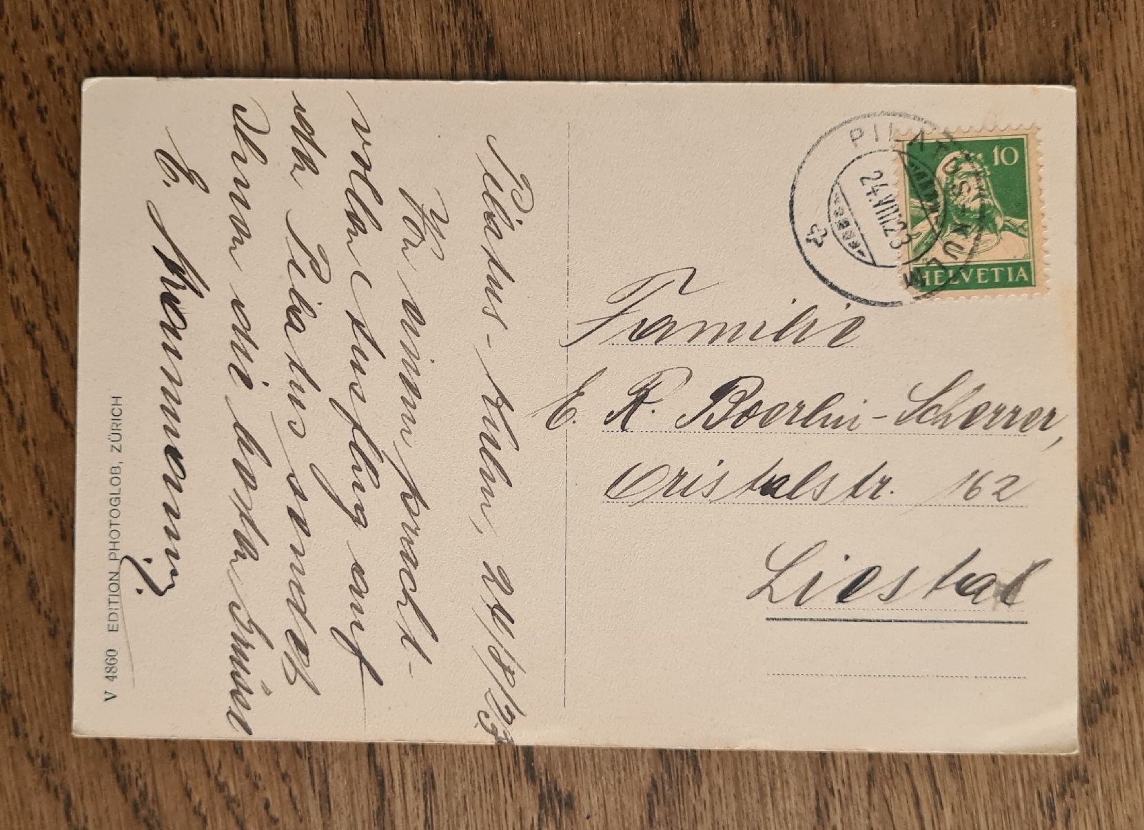 Ansichtskarten: Hotel Pilatus Kulm 1923 – Gebraucht aus Ebikon von Donar50 1