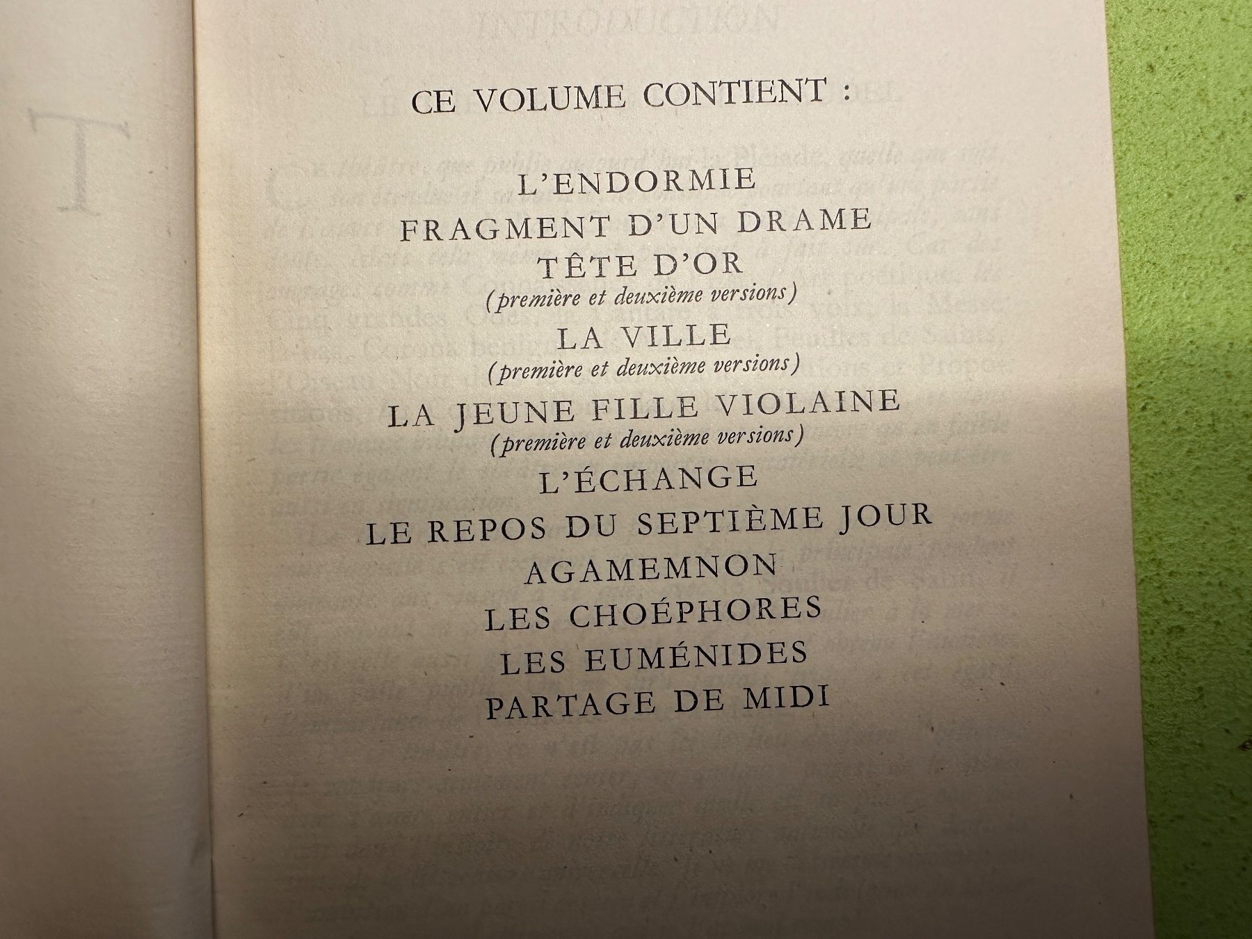 Libri: Paul Claudel: Théâtre. – Usato da Zürich venduto da allp 3