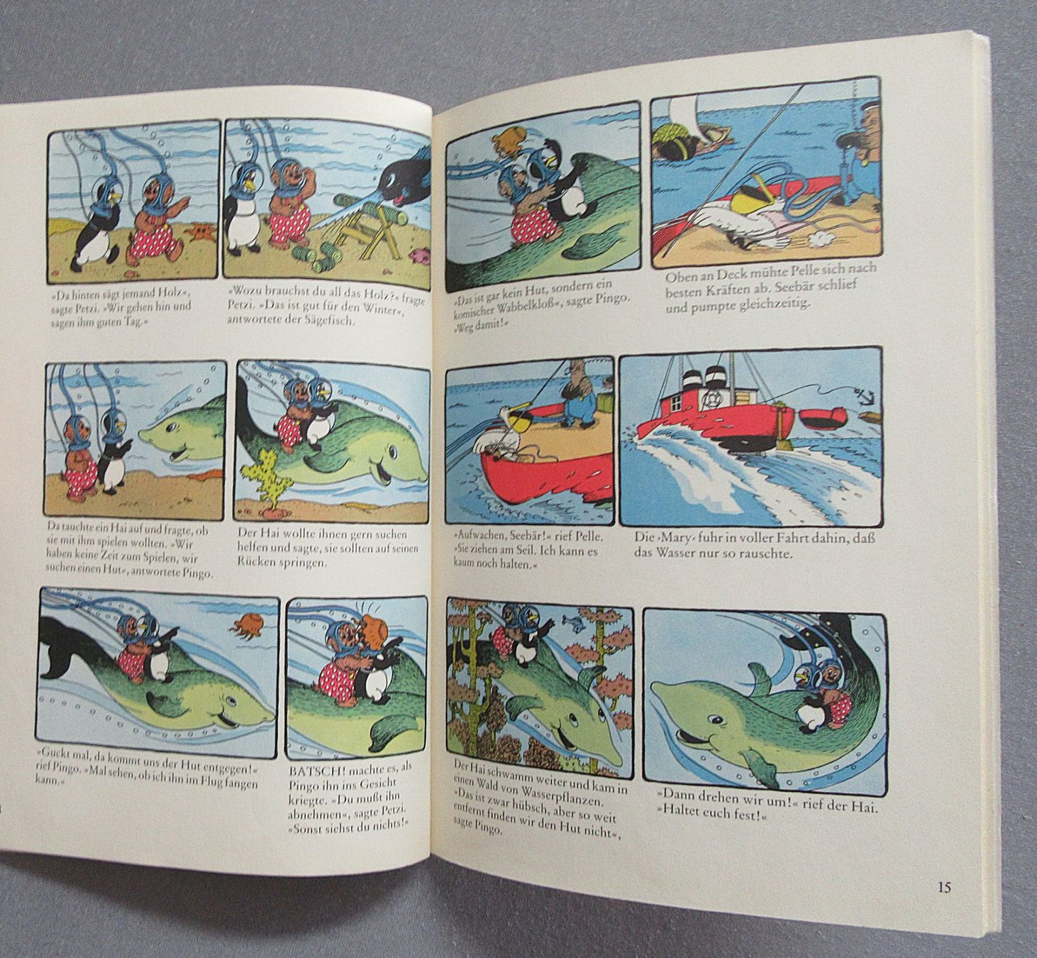 Fumetti: Petzi als Taucher - Eine Bildergeschichte – Usato da Auenstein venduto da Padabimbim 4