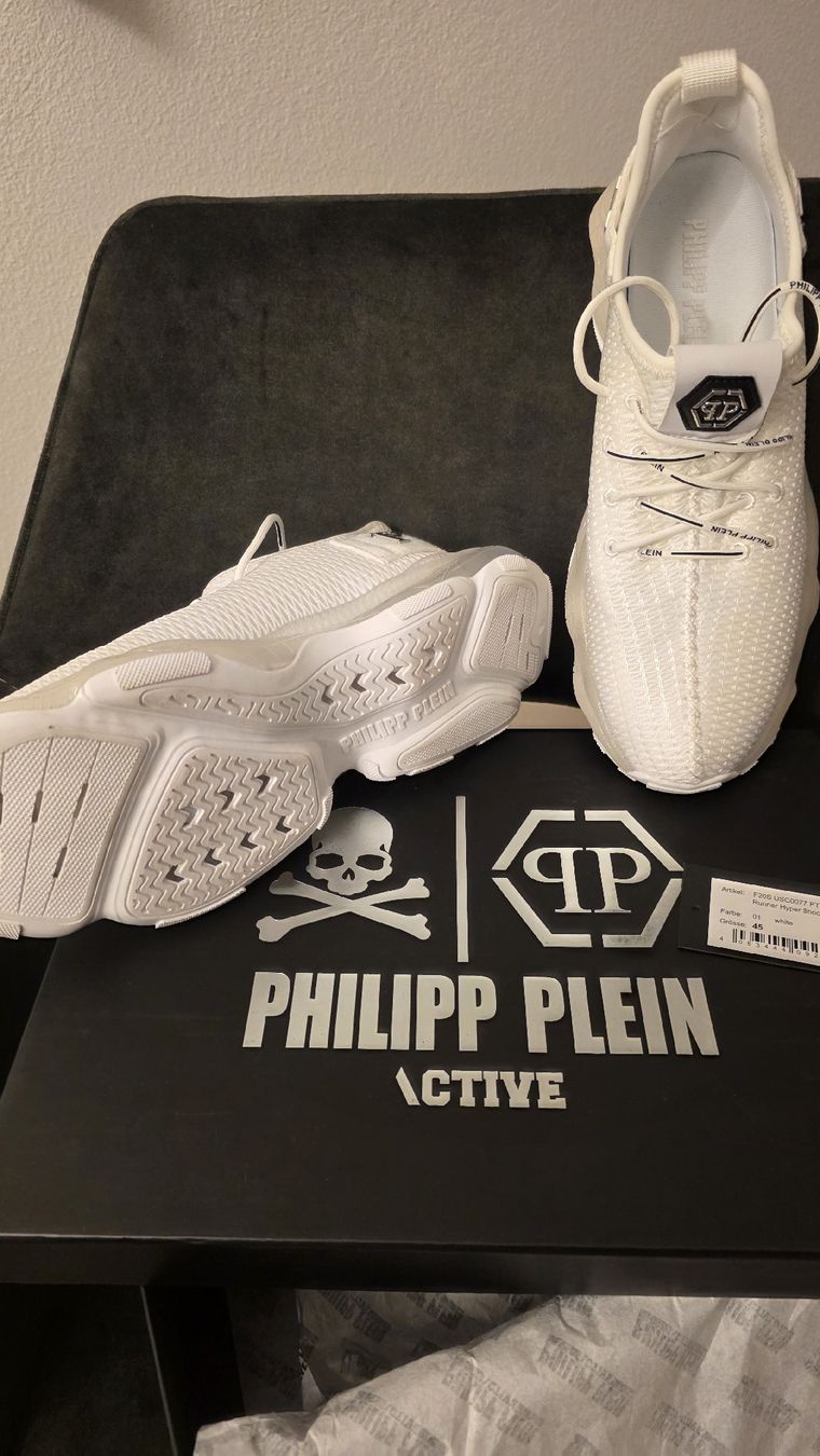 Philipp Plein Herrenschuhe: Philipp Plein Runner Hyper Shock weiss Grösse 45 neu – Neu und originalverpackt aus Zug von mer_r6px 1