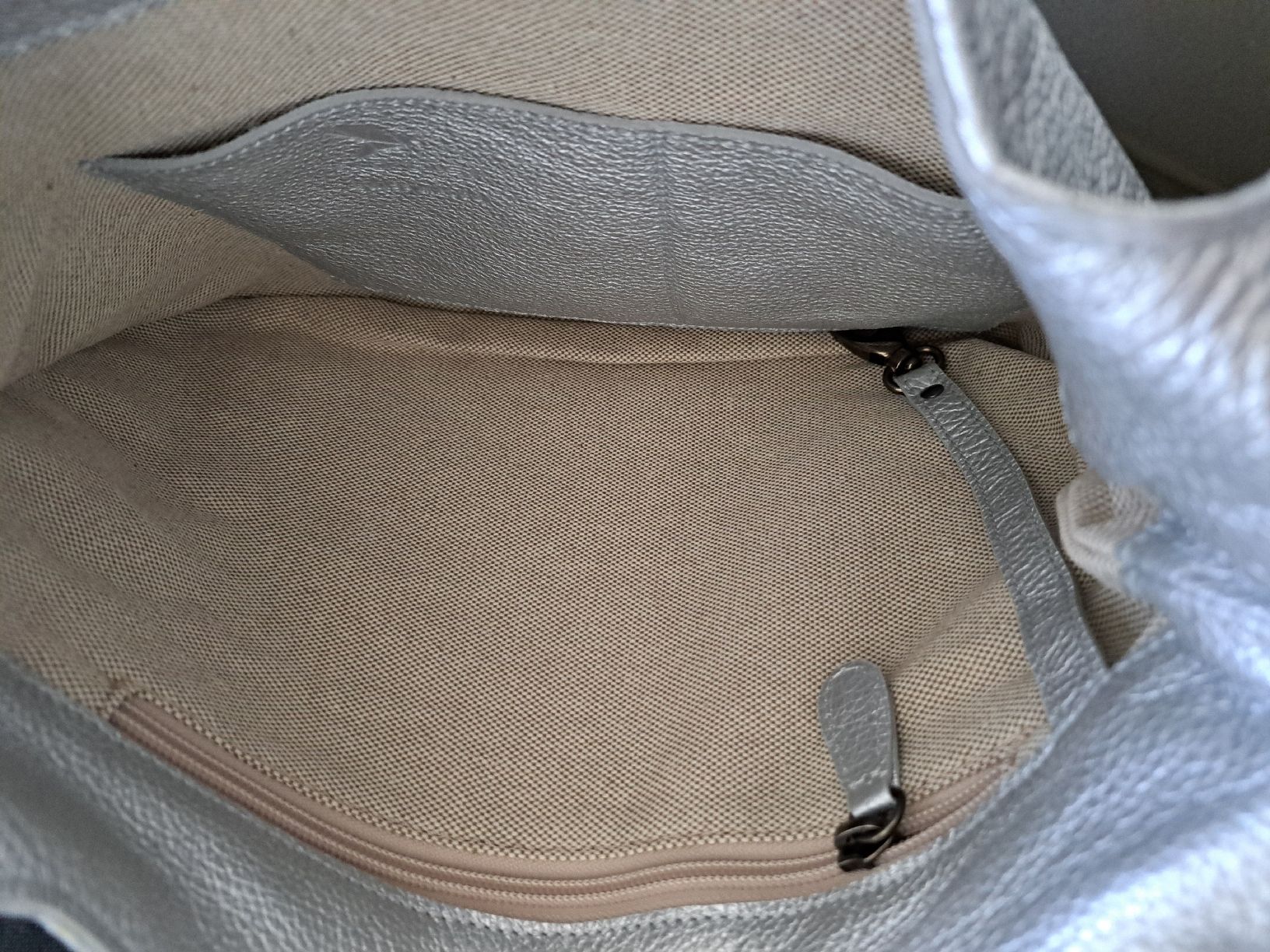 Borse: Handtasche Pack Easy Leder silber neu – Nuovo e nell'imballaggio originale da Lachen SZ venduto da Ruki01 4