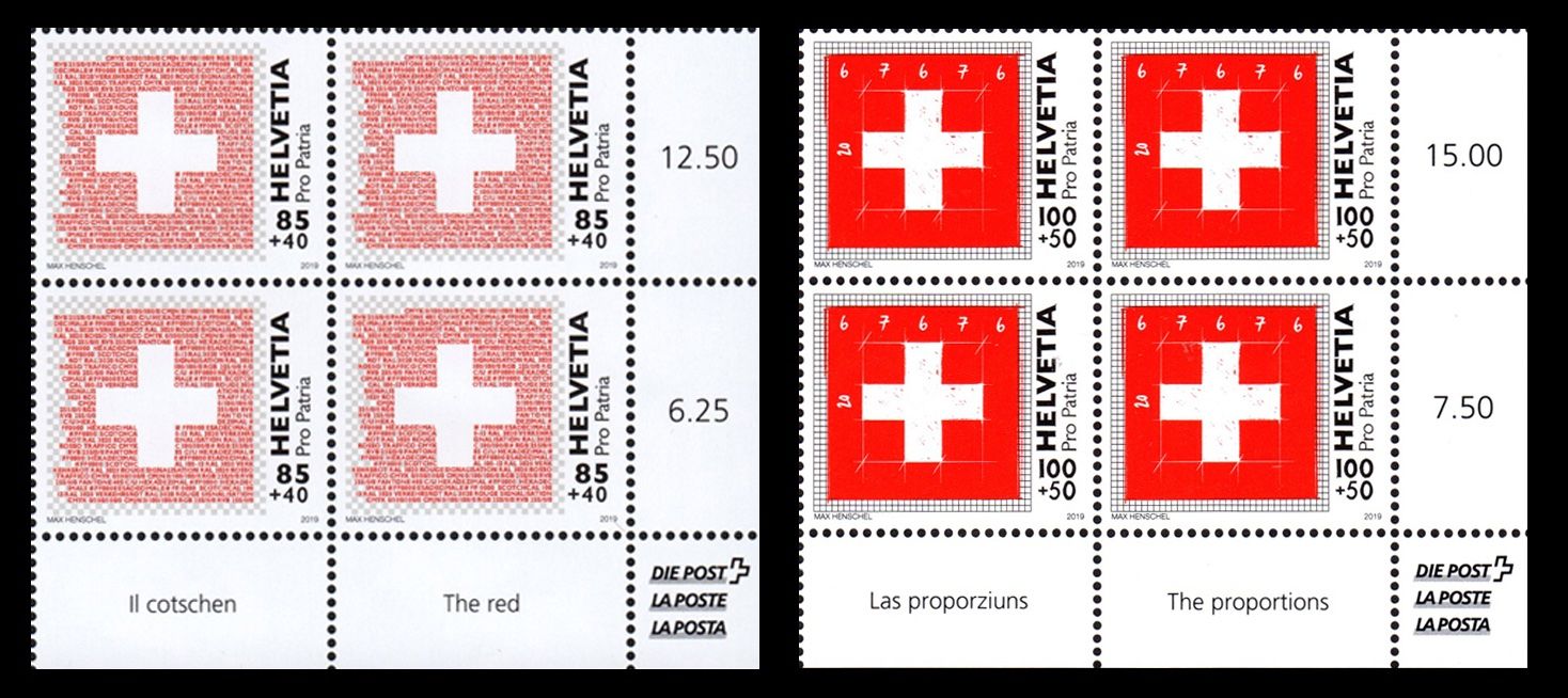 Tutti i francobolli: 2 Viererblocks Schweizer Fahne** – Nuovo (secondo la descrizione) da Dottikon venduto da haeusibuh5