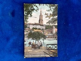 Alte Ansichtskarte Bern Schwellenmätteli 1915 gelaufen