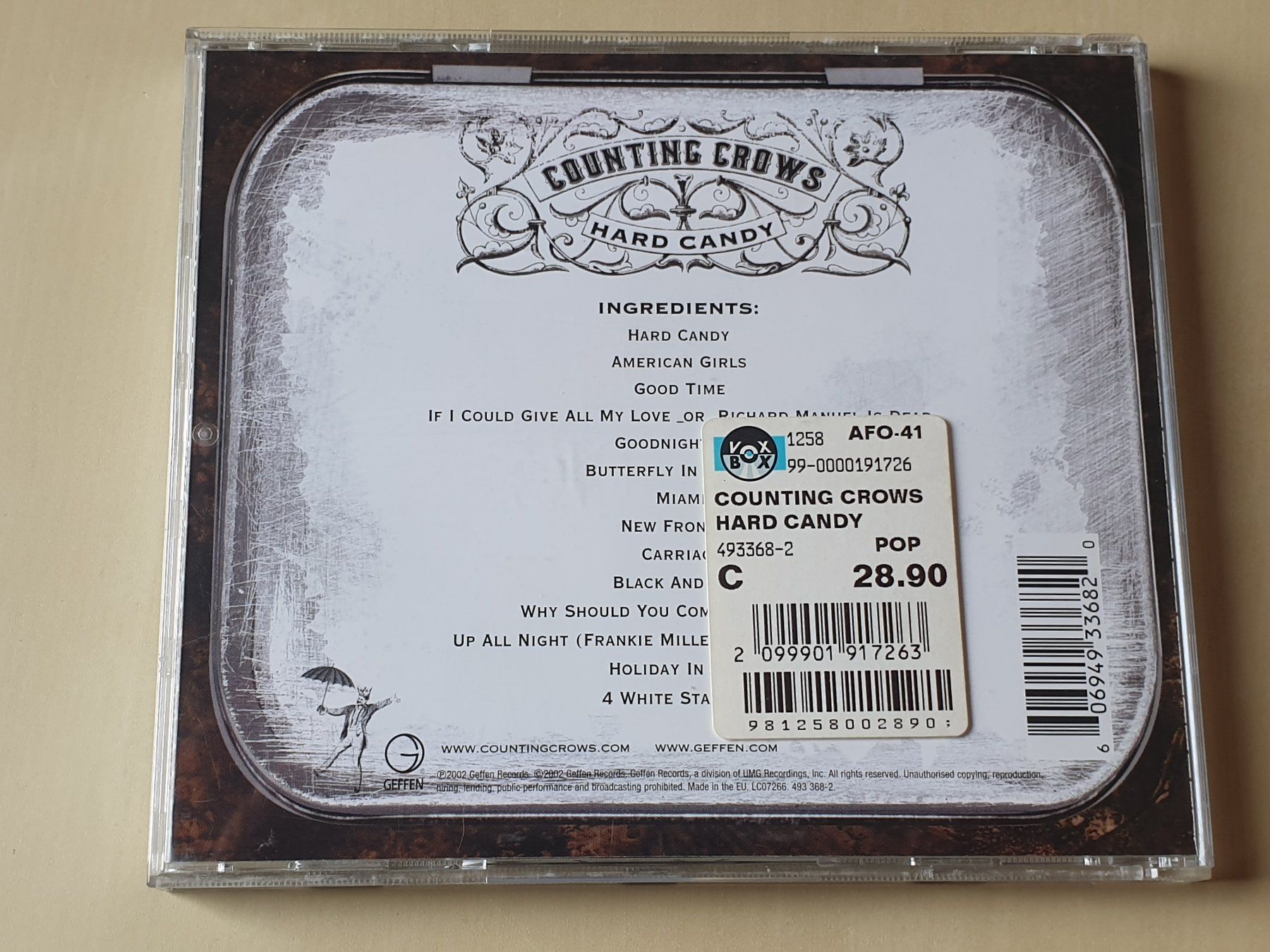 CDs: Counting Crows Hard Candy – Gebraucht aus Stansstad von collectorsshop 1