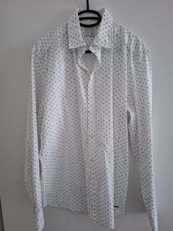 Esprit Hemd weiss gemustert Gr. L