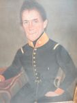 antikes Portrait Offizier - um 1840