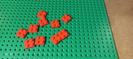 Lot de 10 pièces plate 2x2 Lego