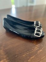 Miu Miu Ballerinas Lackschwarz mit Schnalle Grösse 40
