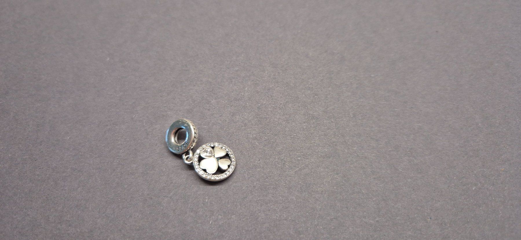 Anhänger: Silber Charm Kleeblatt Glücksbringer +Garantie – Neu (gemäss Beschreibung) aus Rotkreuz von Carbone_Bijou-Shop 2
