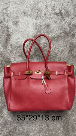 Sac cuir rouge Made in Italy / Ledertasche