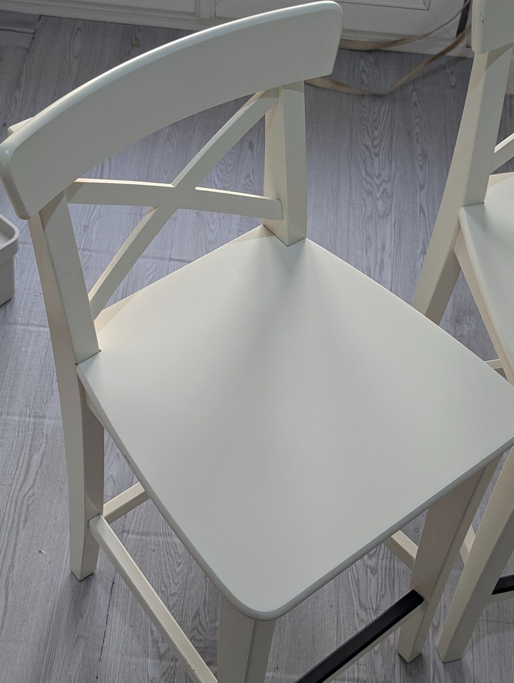 Ikea Sedie: 2X ROSENTORP Bar stool with backrest – Usato da Genève venduto da ssc263 1