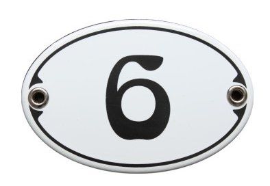 Ecriteaux: Emailschild - Hausnummer 6 – Neuf avec emballage d'origine à Ennetbürgen par open24shop