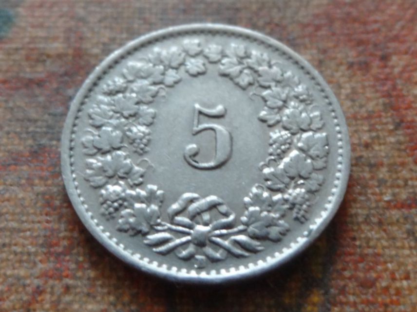 Tutti le monete: 5 Rp. 1945  (A) – Usato da Romanel-sur-Lausanne venduto da Swift13 1