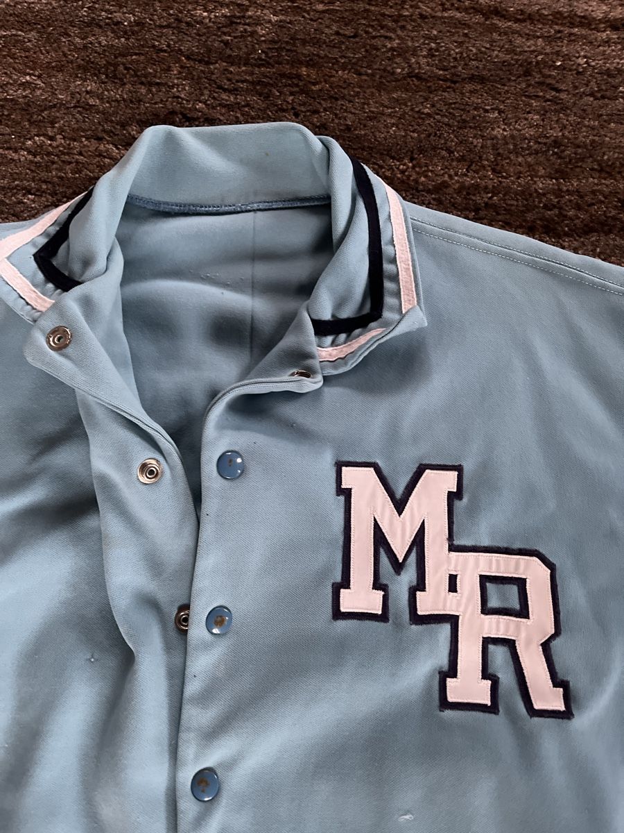 Giacche: Vintage Varsity Baseball Jacket, Light Blue, 1970s – Usato da Colombier NE venduto da andpsykz3 1