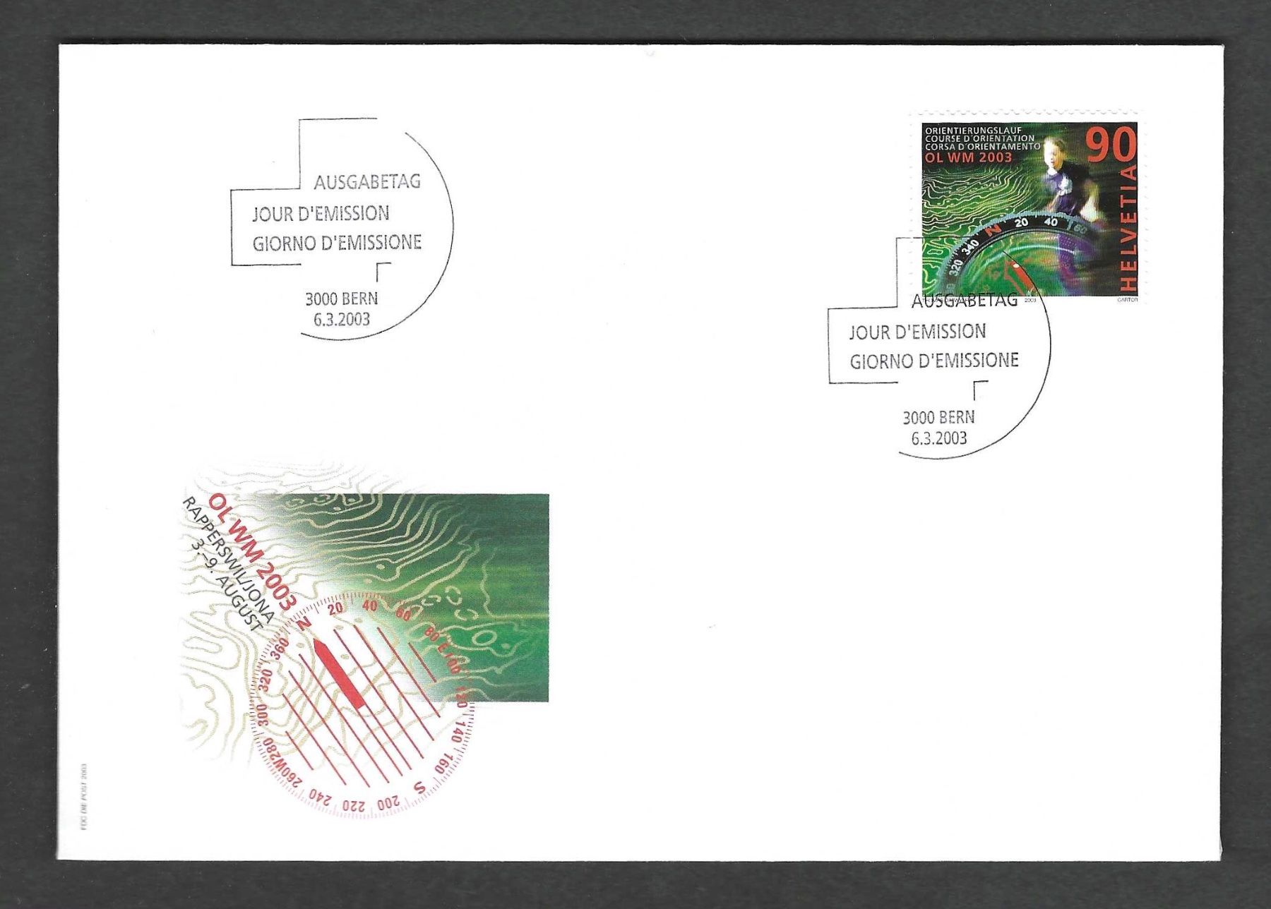 Tutti i francobolli: CH FDC Einzelmarke 2003 – Usato da Koblenz venduto da Markenhimmel