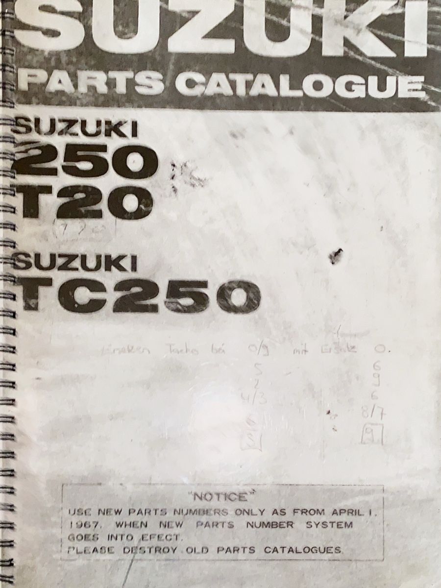 Suzuki Strada: SUZUKI Parts Catalogue – Usato da Aeschlen ob Gunten venduto da Jrg1373