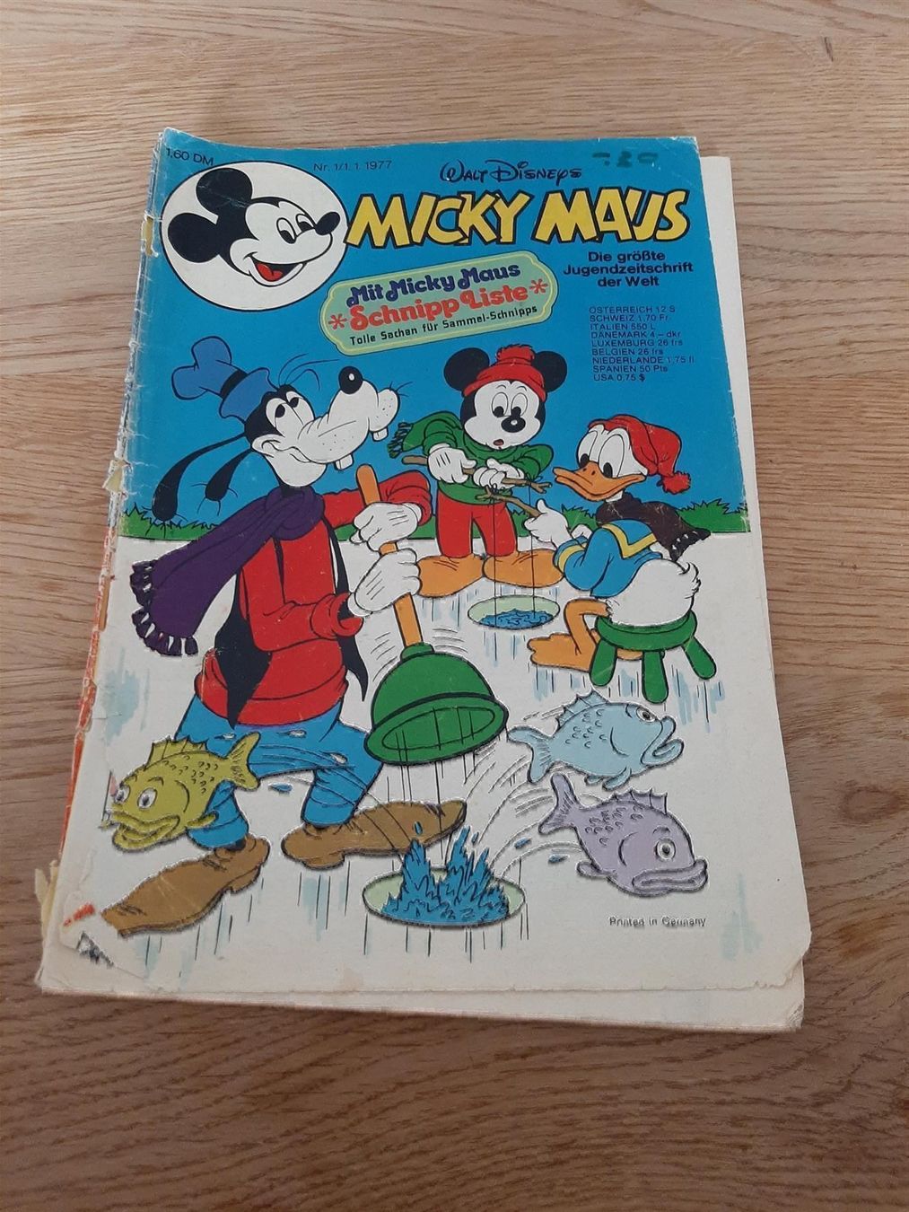 Comics: Micky Maus Heft 1, 01.01.1977 – Gebraucht aus Affoltern am Albis von Sabinezc