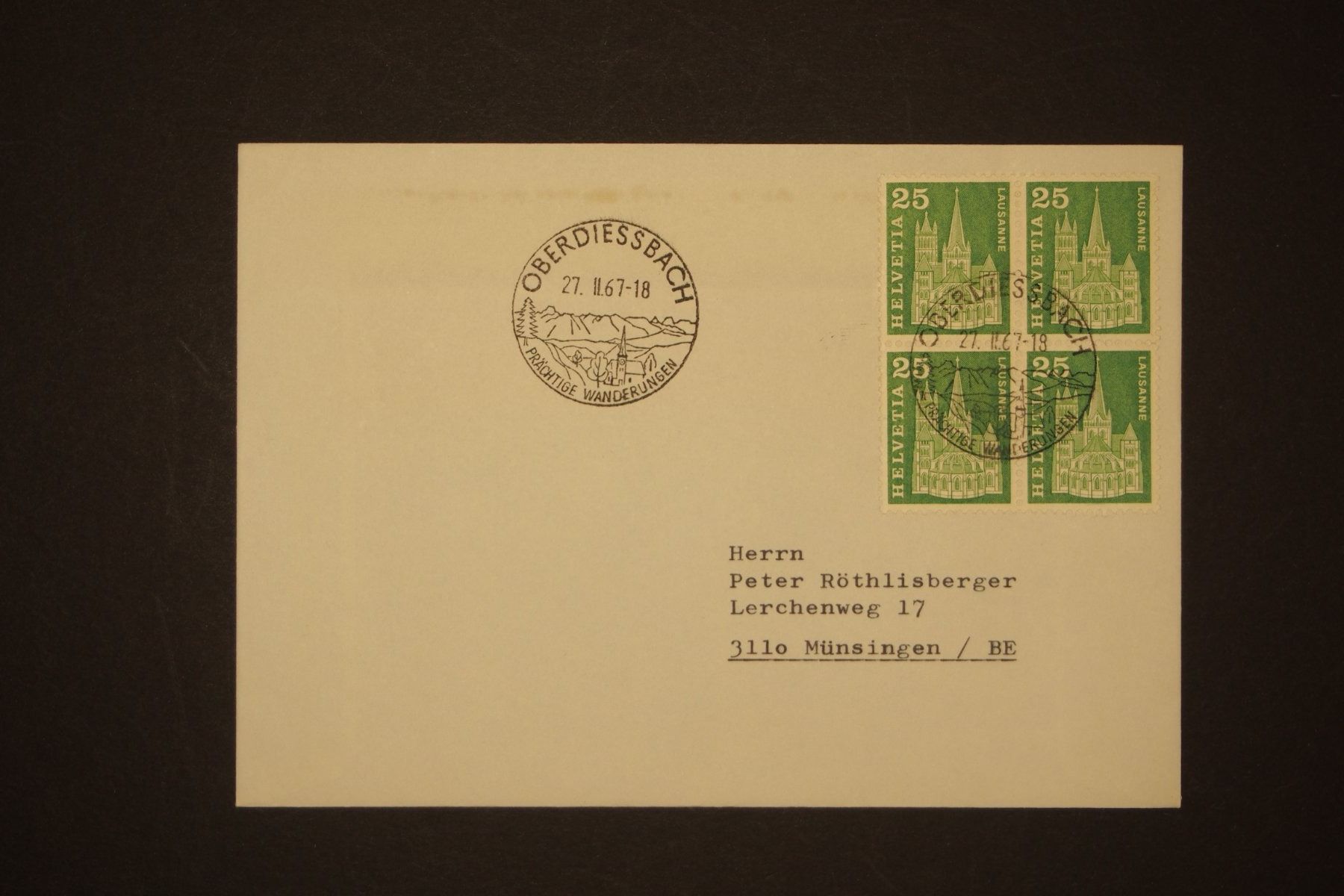 Tutti i francobolli: 1967 MiNr 700 4er Block – Usato da Solothurn venduto da and_fxw5