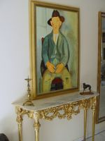 Grosses Portrait Öl a. Leinwand n. Amadeo Modigliani