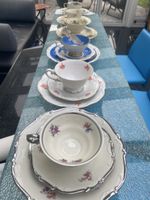 Porzelan Kaffeegedecke Vintage verschiedene Muster