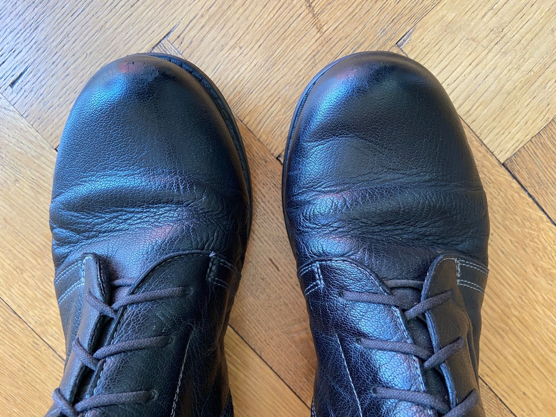 Think Damenschuhe: Bottes "Think!" en cuir avec fermeture éclair et lacets - 37 – Gebraucht aus Lausanne von maintenant 5