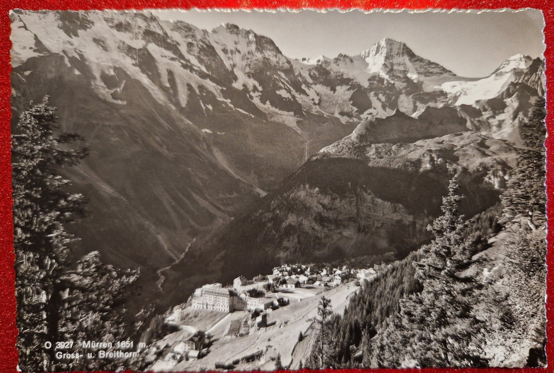 Ansichtskarten: Mürren - Gross- & Breithorn - vor 1939 - top – Neu (gemäss Beschreibung) aus Melchnau von Fishel