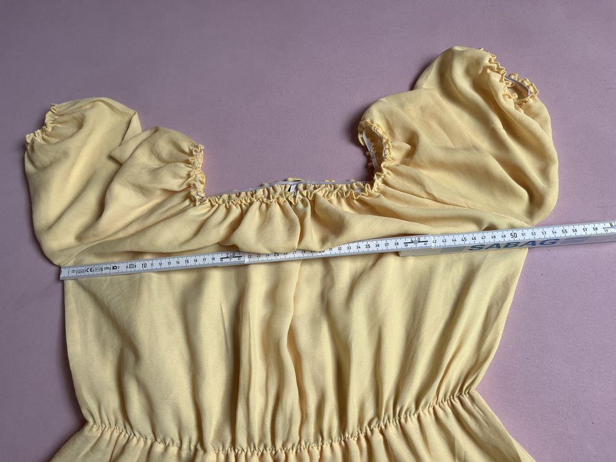 Vestiti: Sommerkleid, luftig, gelb, Gr. M, Off-Shoulder – Usato da Kaisten venduto da saleforfun 3