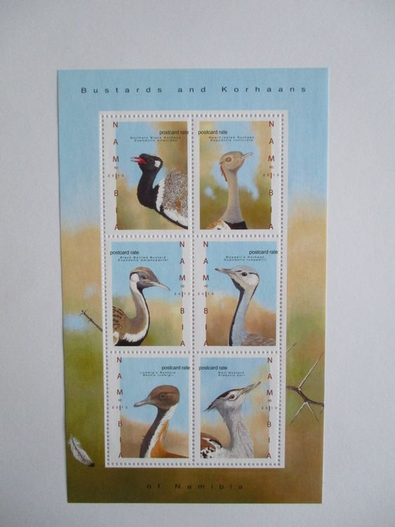 Prophila Collection Guinea-Bissau Briefmarken 2001 Vögel – 9 Werte Postfrisch MNH (Nr. 1428-1436)